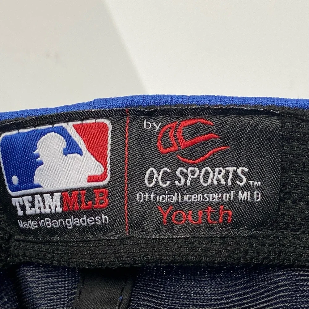 Texas Rangers Hat Youth Blue Baseball Team MLB Strapback OC Sports Kids EUC Boys